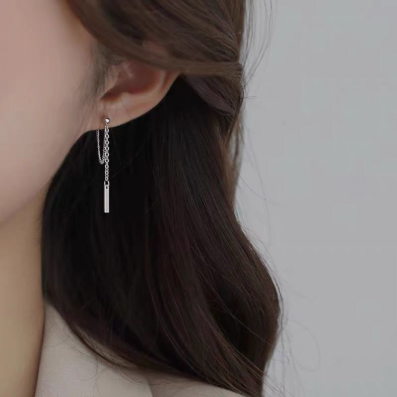 チェーンピアス K18 ピアス   ロングアメリカンピアス アクセサリー024